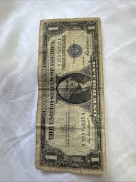 1935 E (error/slight Die Shift) Silver Certificate, $1 ...