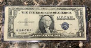 1957 STAR NOTE One Dollar Blue Seal Note Silver Certificate Old US Bill $1 Money | eBay