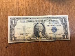 STAR note 1935-G $1 NOTE SILVER CERTIFICATE WASHINGTON ONE ...