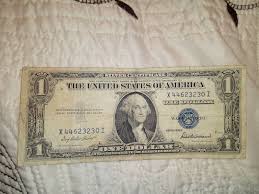 1935 F Silver Certificate 1 Bill