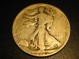 1927-S 90% Silver Walking Liberty Half Dollar FULL DATE #3 ...