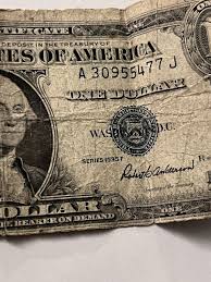 1935 F Series RARE ERROR DOLLAR BILL SILVER CERTIFICATE BLUE SEAL | eBay