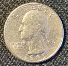 1985 P US 25 Cent Coin - Good Condition - Etsy