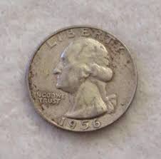 1956 D Washington Quarter, Circulated, 90% Silver - Etsy