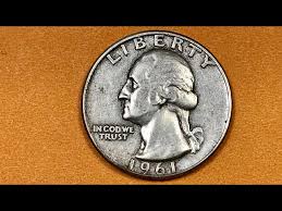 US 1961 Washington Quarter Dollar Coin - YouTube