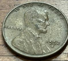 1952 D Lincoln Wheat Penny with 9 Blob Error On Date ERROR COIN! | eBay
