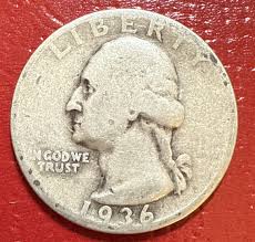 1936-S Washington SILVER Quarter - Circulated - Complete ...