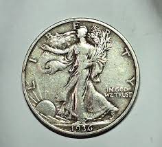Raw 1936 S Walking Liberty 50C Uncertified Ungraded San Francisco Silver Coin | eBay