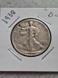 1938 D, Walking Liberty Silver Half Dollar, Low Mintage - Etsy