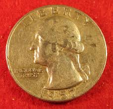 1957 D Denver Washington Silver Quarter - Circulated ...