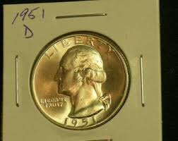 1951-D GEM Brilliant Uncirculated Washington Quarter ...