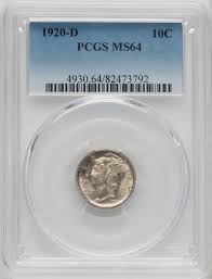 1920-D 10C Mercury Dime PCGS MS64 - LCR Coin