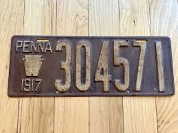 1917 Pennsylvania License Plate – RusticPlates