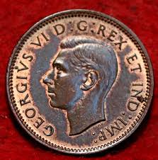 🇨🇦 Uncirculated 1941 King George VI One Cent Coin Canada ...