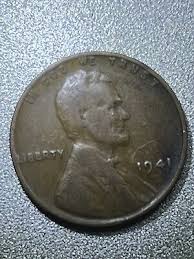 1941 Lincoln Wheat Penny-No Mint Mark-L Rim Error One Cent Coin | eBay