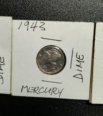 Mercury Dimes 1942 - 1943 - 1945 Uncirculated Packaged Coins ...