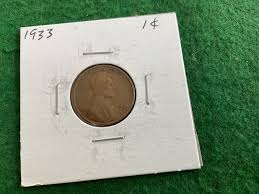 1933 - Lincoln Wheat Cent Penny - Coin No 17971 - in a ...
