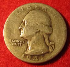 1941 D Denver Washington Silver Quarter- Circulated - G to ...