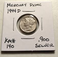 1944 D Mercury Dime - .900 Silver - KM#140 - (INV#8442) | eBay