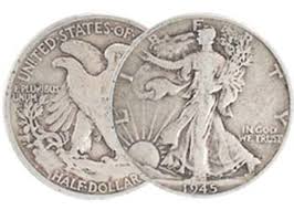 1945-P Walking Liberty Silver Half Dollar Very Fine ...