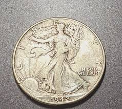 1942 walking liberty half dollar Fine or better (FREE ...