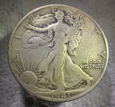 1941 S Liberty Walking Silver Half Dollar in Very Fine ...