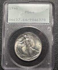 PCGS MS64 1946 Walking Liberty Half Dollar OGH Rattler ...