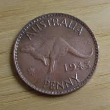 Australian 1943 Penny, Kangaroo, Used Condition - Etsy