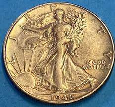 1941-D Denver Mint Silver Walking Liberty Half Higher Grade ...