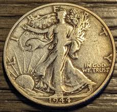 Vintage 1944-D Problem Free Silver Walking Liberty Half ...