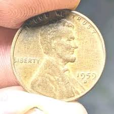1959 D Lincoln penny error “L” On Liberty on Rim - Rare US ...