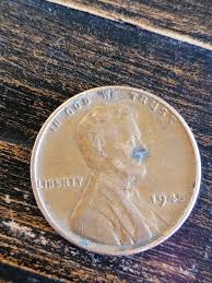 1945 Wheat Penny With No Mark. Mistake is the L on the Ridge ...