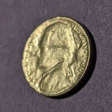 1980 P Jefferson nickel error, struck through late stage capped die | eBay