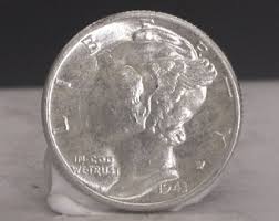 1943 Mercury Dime Vchbu - Etsy