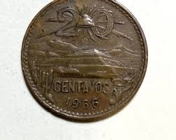 1966 - 20 Centavos Mexican Coin - Etsy