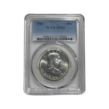 1963 Franklin Silver Half Dollar PCGS MS-63 - Etsy