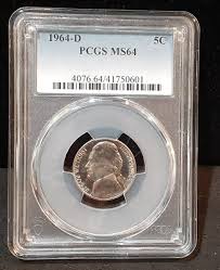 1964-D JEFFERSON NICKEL PCGS MS64 - 0601 | eBay