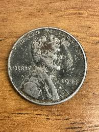 Sold at Auction: 2536, RARE 1943 plain steel penny