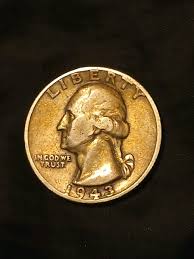 1943 Quarter 90% Silver WWII Era Collectible Coin NO MINT ...