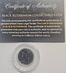 Mercury Dime - BLACK RUTHENIUM Clad Silver Merc Collectors ...