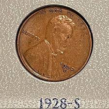 1928 S Lincoln Wheat Cent Small Cents Bronze Composite Penny: Personal Collections