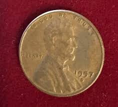 1957 D Lincoln Wheat Penny L On Rim Error | eBay