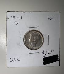 1941-S United States Mercury Dime 10c | eBay