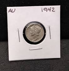 1942 MERCURY SILVER DIME - AU- DK44 | eBay