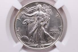1936 Walking Liberty., Silver Half Dollar. NGC Graded ...