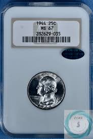 1944 Washington Quarter NGC MS 67 - Frosty Brilliant Glow ...