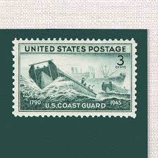 3¢ U.S. Coast Guard - Pack of 25 unused stamps from 1945 | vintagepostagestamps