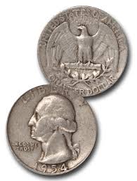 CQ-954 - 1954 George Washington Silver Quarter - Mystic ...