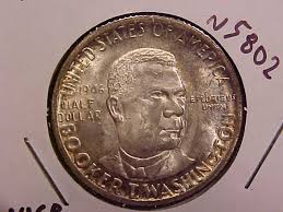 1946 BOOKER T WASHINGTON HALF DOLLAR - NICE COLOR - UNC ...