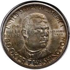 1946 Booker T Washington Half Dollar. For Sale at Ruby Lane